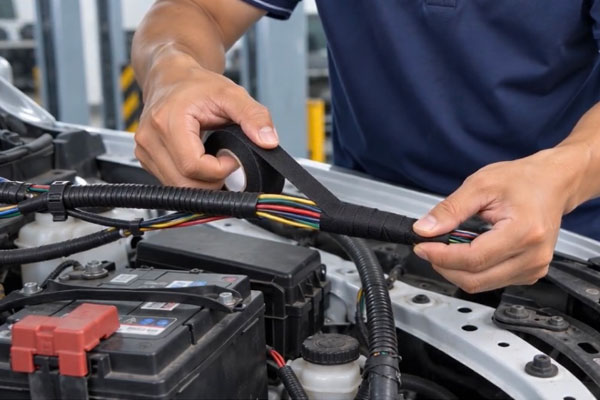 Soporte de cinta de arnés de alambre para automóviles para aplicaciones de cableado de vehículos